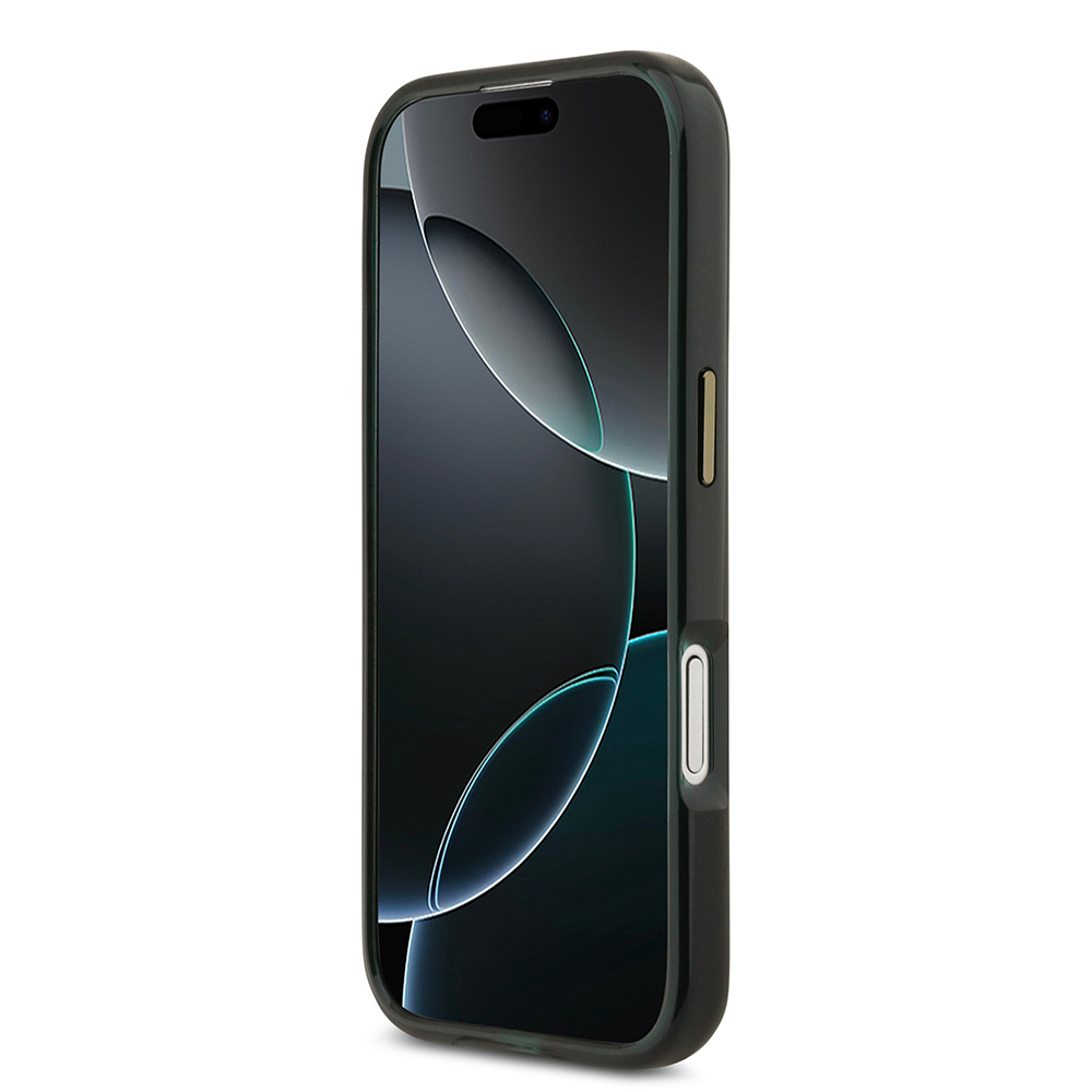 Apple iPhone 17 Uyumlu Kılıf Lacoste Orjinal Lisanslı M-safe Şarj Özellikli Gold Timsah Logolu Buzlu Kapak - 4