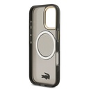 Apple iPhone 17 Uyumlu Kılıf Lacoste Orjinal Lisanslı M-safe Şarj Özellikli Gold Timsah Logolu Buzlu Kapak - 13