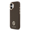 Apple iPhone 17 Uyumlu Kılıf Guess Orjinal Lisanslı M-safe Şarj Özellikli Grained Yazı ve Taşlı 4G Logolu Kapak - 1