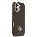Apple iPhone 17 Uyumlu Kılıf Guess Orjinal Lisanslı M-safe Şarj Özellikli Grained Yazı ve Taşlı 4G Logolu Kapak - 3