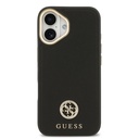 Apple iPhone 17 Uyumlu Kılıf Guess Orjinal Lisanslı M-safe Şarj Özellikli Grained Yazı ve Taşlı 4G Logolu Kapak - 9
