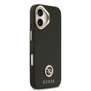 Apple iPhone 17 Uyumlu Kılıf Guess Orjinal Lisanslı M-safe Şarj Özellikli Grained Yazı ve Taşlı 4G Logolu Kapak - 10