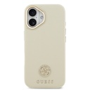 Apple iPhone 17 Uyumlu Kılıf Guess Orjinal Lisanslı M-safe Şarj Özellikli Grained Yazı ve Taşlı 4G Logolu Kapak - 16