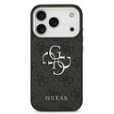 Apple iPhone 17 Pro Uyumlu Kılıf Guess Orjinal Lisanslı Gümüş Metal Kamera Çerçeveli 4G Desenli Metal Büyük 4G ve Yazı Logolu Kapak - 8
