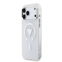 Apple iPhone 17 Pro Max Uyumlu Kılıf Guess Orjinal Lisanslı M-safe Şarj Özellikli IML Baskılı Üçgen Logolu Metal Kamera Çerçeveli Kapak - 1