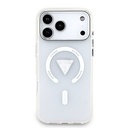 Apple iPhone 17 Pro Max Uyumlu Kılıf Guess Orjinal Lisanslı M-safe Şarj Özellikli IML Baskılı Üçgen Logolu Metal Kamera Çerçeveli Kapak - 2