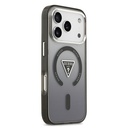 Apple iPhone 17 Pro Max Uyumlu Kılıf Guess Orjinal Lisanslı M-safe Şarj Özellikli IML Baskılı Üçgen Logolu Metal Kamera Çerçeveli Kapak - 9