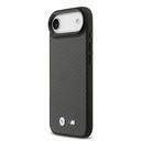 Apple iPhone 17 Air Uyumlu Kılıf BMW Orjinal Lisanslı M-safe Şarj Özellikli Karbon Fiber Metal Logolu Kevlar Kapak - 1