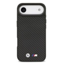 Apple iPhone 17 Air Uyumlu Kılıf BMW Orjinal Lisanslı M-safe Şarj Özellikli Karbon Fiber Metal Logolu Kevlar Kapak - 2