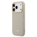 Apple iPhone 17 Pro Uyumlu Kılıf Lacoste Orjinal Lisanslı M-safe Şarj Özellikli Champs Elysees PU Deri Tasarımlı Kapak - 1