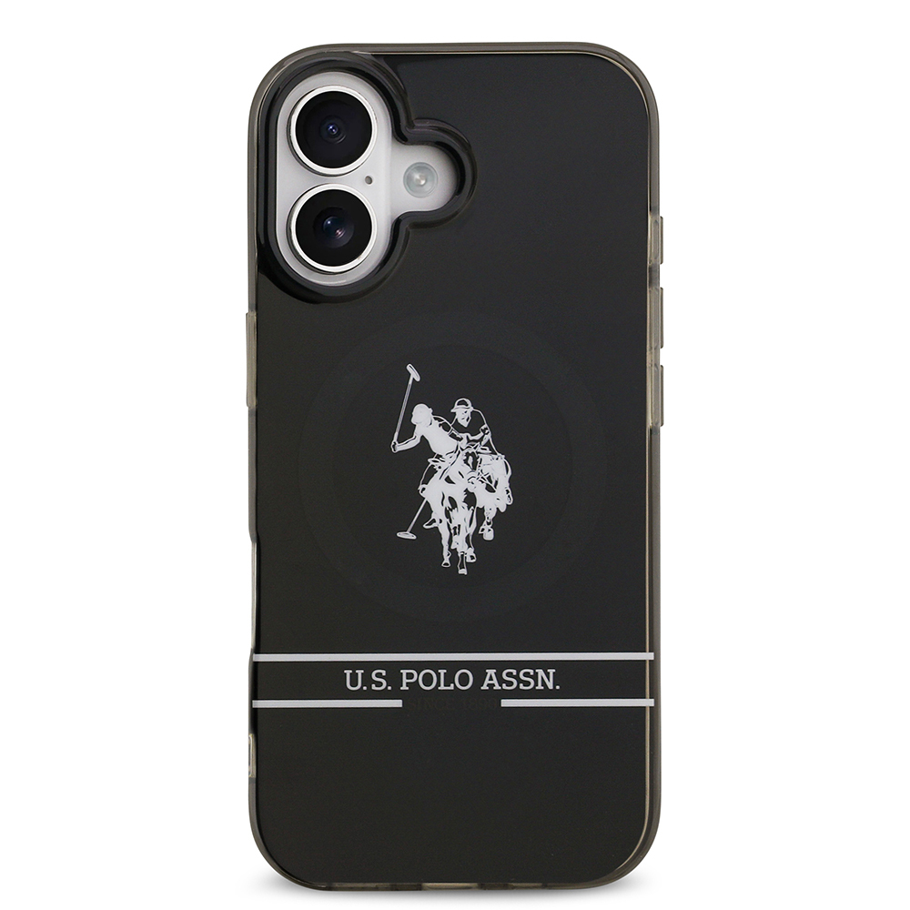Apple iPhone 17 Uyumlu Kılıf U.S. Polo Assn. Orjinal Lisanslı M-safe Şarj Özellikli IML Double Horse Stripe Logolu Kapak - 2