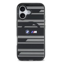 Apple iPhone 17 Uyumlu Kılıf BMW Orjinal Lisanslı M-safe Şarj Özellikli Metal Kamera Butonlu Yatay Şeritli M Dizayn Kapak - 2