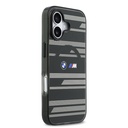 Apple iPhone 17 Uyumlu Kılıf BMW Orjinal Lisanslı M-safe Şarj Özellikli Metal Kamera Butonlu Yatay Şeritli M Dizayn Kapak - 3