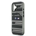 Apple iPhone 17 Uyumlu Kılıf BMW Orjinal Lisanslı M-safe Şarj Özellikli Metal Kamera Butonlu Yatay Şeritli M Dizayn Kapak - 5