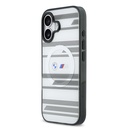 Apple iPhone 17 Uyumlu Kılıf BMW Orjinal Lisanslı M-safe Şarj Özellikli Metal Kamera Butonlu Yatay Şeritli M Dizayn Kapak - 8