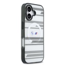 Apple iPhone 17 Uyumlu Kılıf BMW Orjinal Lisanslı M-safe Şarj Özellikli Metal Kamera Butonlu Yatay Şeritli M Dizayn Kapak - 10