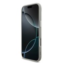 Apple iPhone 17 Air Uyumlu Kılıf Guess Orjinal Lisanslı M-safe Şarj Özellikli Metal Kamera Çerçeveli Üçgen Logolu Glitter Kapak - 4