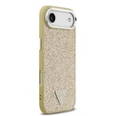 Apple iPhone 17 Air Uyumlu Kılıf Guess Orjinal Lisanslı M-safe Şarj Özellikli Metal Kamera Çerçeveli Üçgen Logolu Glitter Kapak - 15