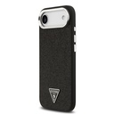 Apple iPhone 17 Air Uyumlu Kılıf Guess Orjinal Lisanslı M-safe Şarj Özellikli Metal Kamera Çerçeveli Üçgen Logolu Glitter Kapak - 19