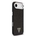 Apple iPhone 17 Air Uyumlu Kılıf Guess Orjinal Lisanslı M-safe Şarj Özellikli Metal Kamera Çerçeveli Üçgen Logolu Glitter Kapak - 21