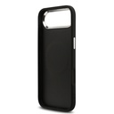 Apple iPhone 17 Air Uyumlu Kılıf Guess Orjinal Lisanslı M-safe Şarj Özellikli Metal Kamera Çerçeveli Üçgen Logolu Glitter Kapak - 24