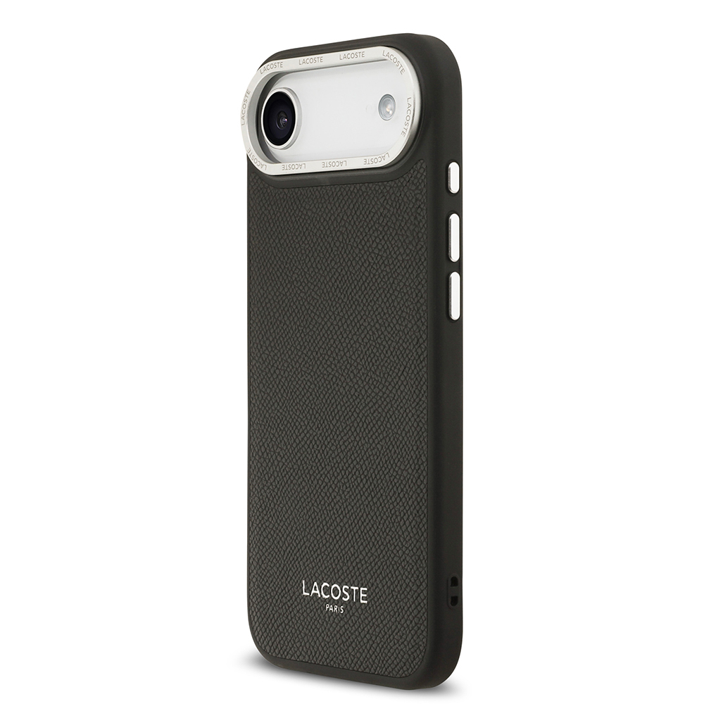Apple iPhone 17 Air Uyumlu Kılıf Lacoste Orjinal Lisanslı M-safe Şarj Özellikli Champs Elysees PU Deri Tasarımlı Kapak - 1