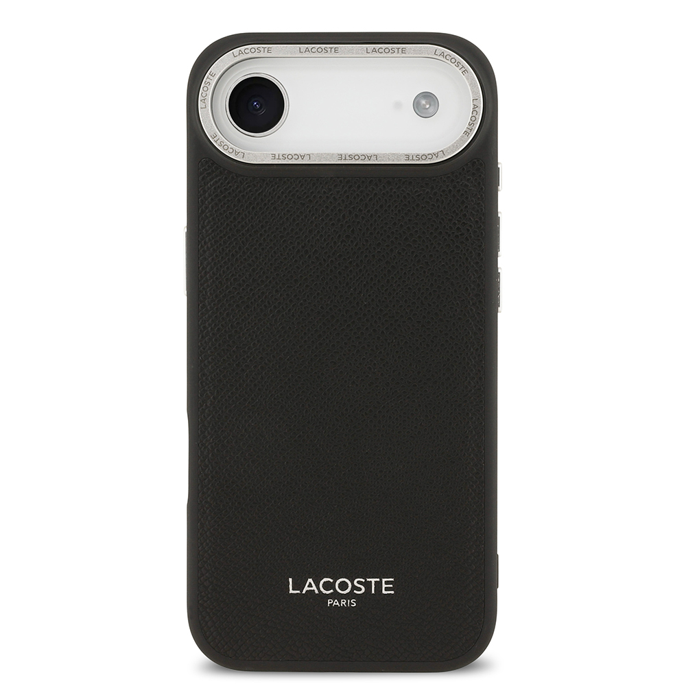 Apple iPhone 17 Air Uyumlu Kılıf Lacoste Orjinal Lisanslı M-safe Şarj Özellikli Champs Elysees PU Deri Tasarımlı Kapak - 2