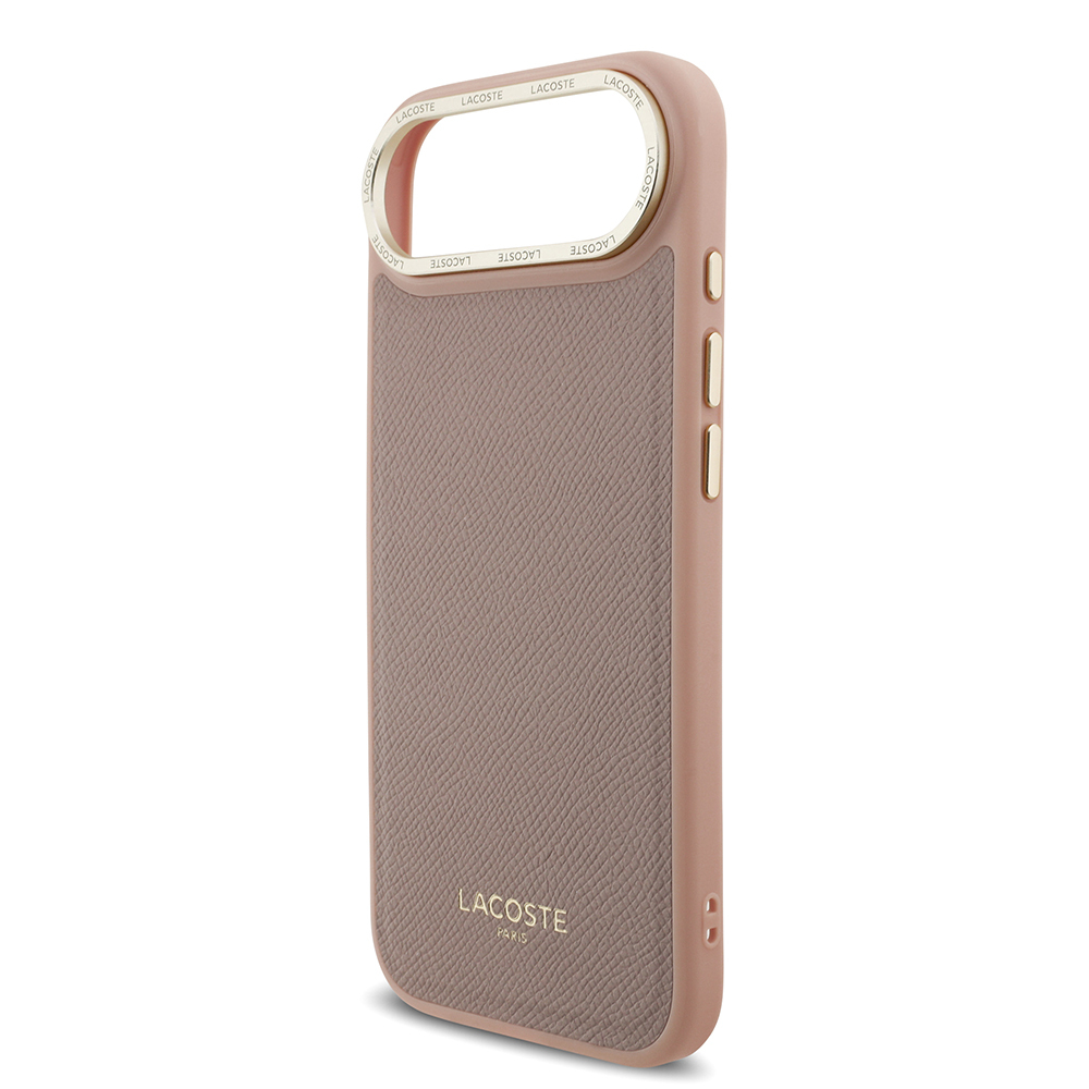 Apple iPhone 17 Air Uyumlu Kılıf Lacoste Orjinal Lisanslı M-safe Şarj Özellikli Champs Elysees PU Deri Tasarımlı Kapak - 19