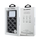 Apple iPhone 17 Pro Uyumlu Kılıf Orjinal Lisanslı M-safe Şarj Özellikli Karl Lagerfeld IML Baskılı Monogram Dizayn Kapak - 7