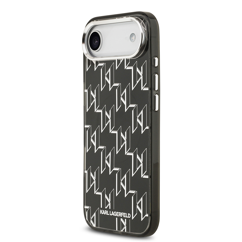 Apple iPhone 17 Air Uyumlu Kılıf Orjinal Lisanslı M-safe Şarj Özellikli Karl Lagerfeld IML Baskılı Monogram Dizayn Kapak - 1