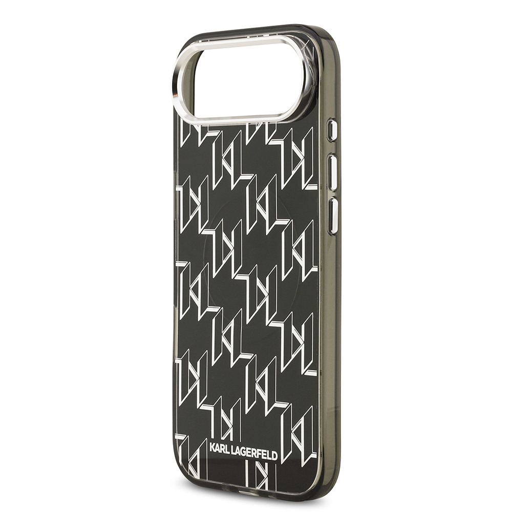 Apple iPhone 17 Air Uyumlu Kılıf Orjinal Lisanslı M-safe Şarj Özellikli Karl Lagerfeld IML Baskılı Monogram Dizayn Kapak - 5