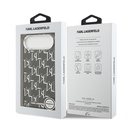 Apple iPhone 17 Air Uyumlu Kılıf Orjinal Lisanslı M-safe Şarj Özellikli Karl Lagerfeld IML Baskılı Monogram Dizayn Kapak - 7