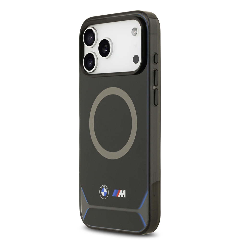 Apple iPhone 17 Pro Max Uyumlu Kılıf BMW Orjinal Lisanslı M-safe Şarj Özellikli Metal Buton Tasarımlı IML Baskılı M Dizayn Kapak - 1