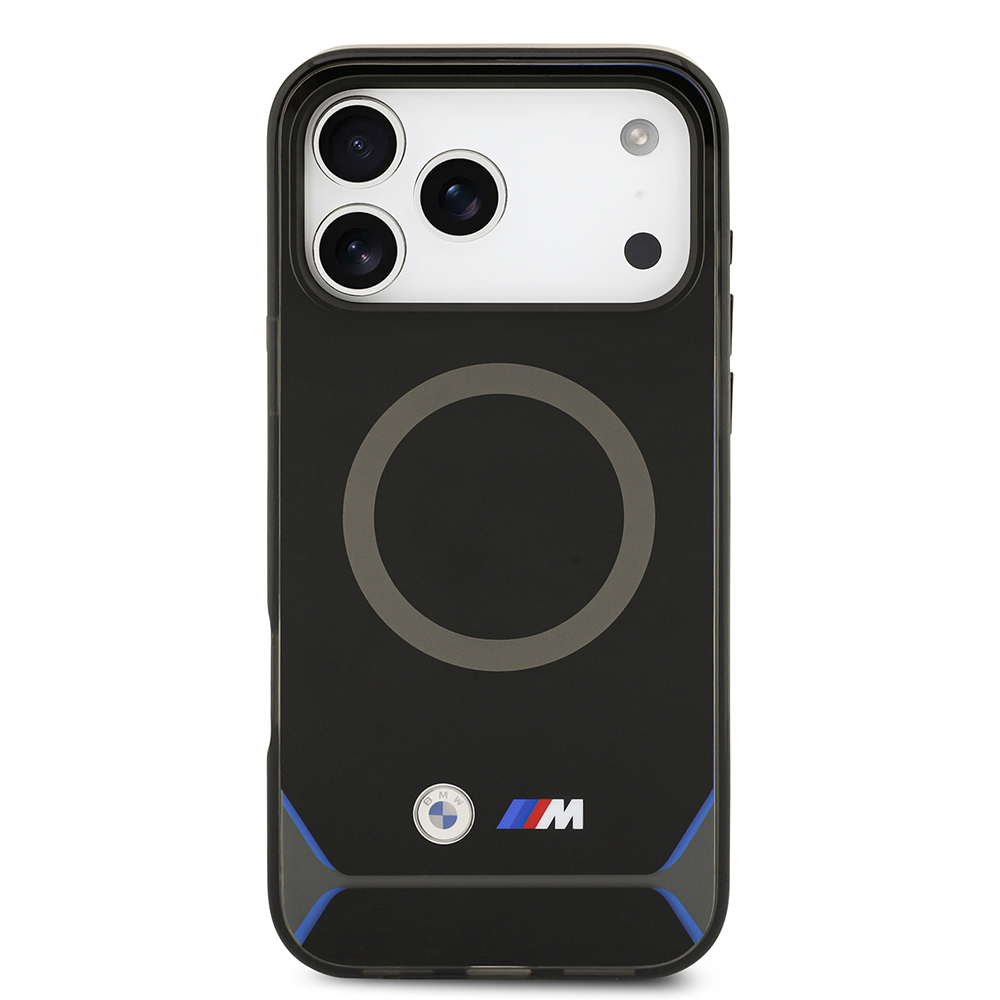 Apple iPhone 17 Pro Max Uyumlu Kılıf BMW Orjinal Lisanslı M-safe Şarj Özellikli Metal Buton Tasarımlı IML Baskılı M Dizayn Kapak - 2