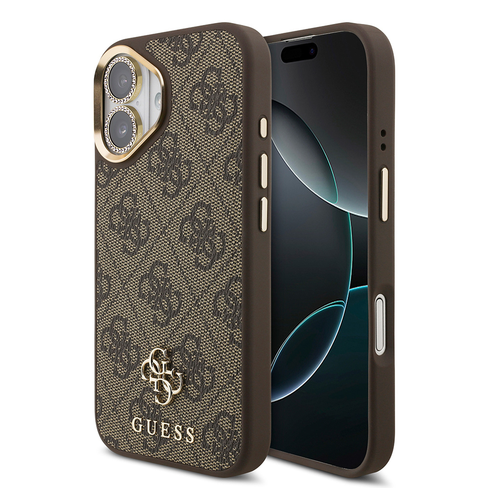 Apple iPhone 17 Uyumlu Guess Orjinal Lisanslı 4G ve Yazı Logolu Kılıf + Ekran Koruyucu + Lens Koruyucu 3in1 Aksesuar Seti - 2