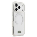 Apple iPhone 17 Pro Uyumlu Kılıf Lacoste Orjinal Lisanslı M-safe Şarj Özellikli İkonik Timsah Logolu Buzlu Kapak - 9