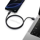 Recci RS50L USB-A to Lightning Örgü Tasarımlı Hızlı Şarj Özellikli Data ve Şarj Kablosu 1M - 1