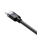 Recci RS50CC Type-C to Type-C PD Örgü Tasarımlı Hızlı Şarj Özellikli Data ve Şarj Kablosu 65W 1M - 1