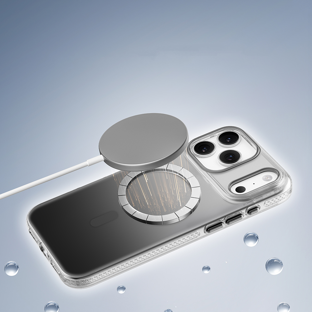 Apple iPhone 17 Pro Max Uyumlu Kılıf M-safe Şarj Özellikli Sararmaya Karşı Dayanıklı Mutural Icesense Serisi Kapak - 6