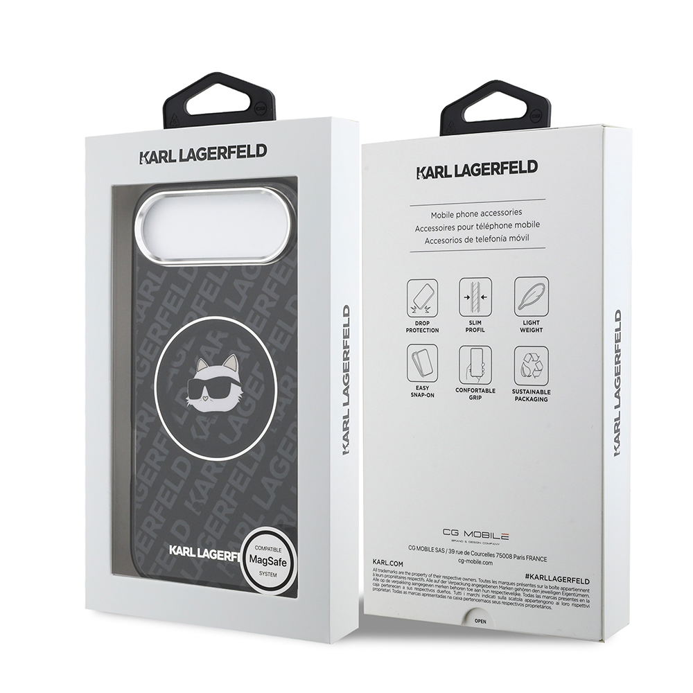 Apple iPhone 17 Air Uyumlu Kılıf Karl Lagerfeld Orjinal Lisanslı IML Baskılı Choupette Heads Kapak - 7
