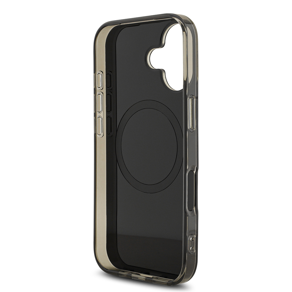 Apple iPhone 17 Uyumlu Kılıf AMG Orjinal Lisanslı M-safe Şarj Özellikli IML Baskı Logolu Çift Katmanlı Bow Lines Kapak - 6