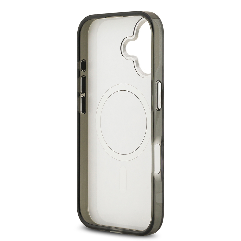 Apple iPhone 17 Uyumlu Kılıf Karl Lagerfeld Orjinal Lisanslı M-safe Şarj Özellikli IML Leopar Baskılı Kapak - 6