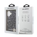 Apple iPhone 17 Uyumlu Kılıf Karl Lagerfeld Orjinal Lisanslı M-safe Şarj Özellikli IML Leopar Baskılı Kapak - 7