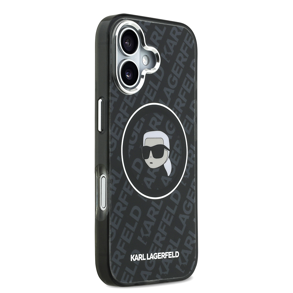 Apple iPhone 17 Uyumlu Kılıf Karl Lagerfeld Orjinal Lisanslı IML Baskılı KL Heads Kapak - 3