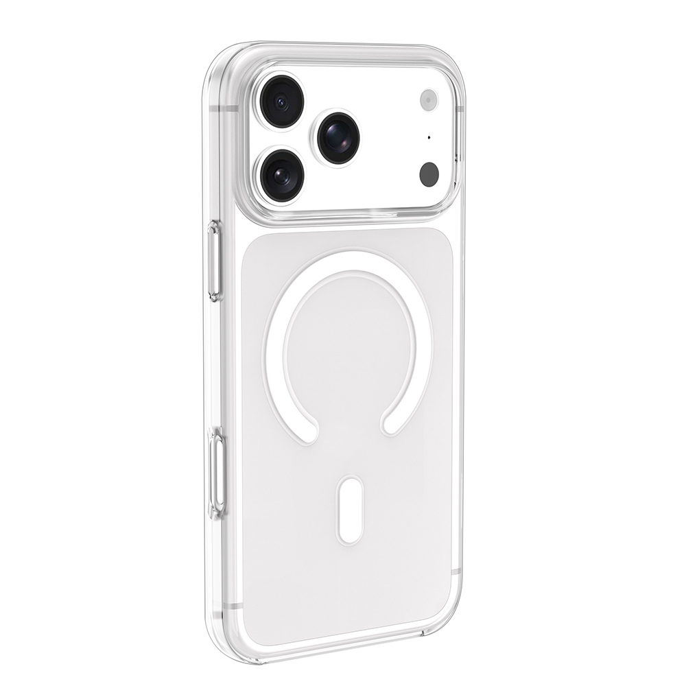 Apple iPhone 17 Pro Uyumlu Kılıf Zore Wireless Şarj Özellikli Şeffaf Orjin Kapak - 1