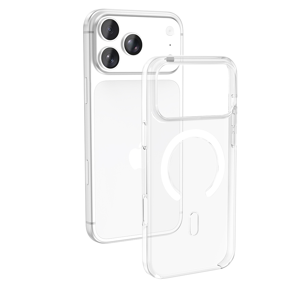 Apple iPhone 17 Pro Uyumlu Kılıf Zore Wireless Şarj Özellikli Şeffaf Orjin Kapak - 3