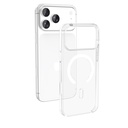 Apple iPhone 17 Pro Uyumlu Kılıf Zore Wireless Şarj Özellikli Şeffaf Orjin Kapak - 3