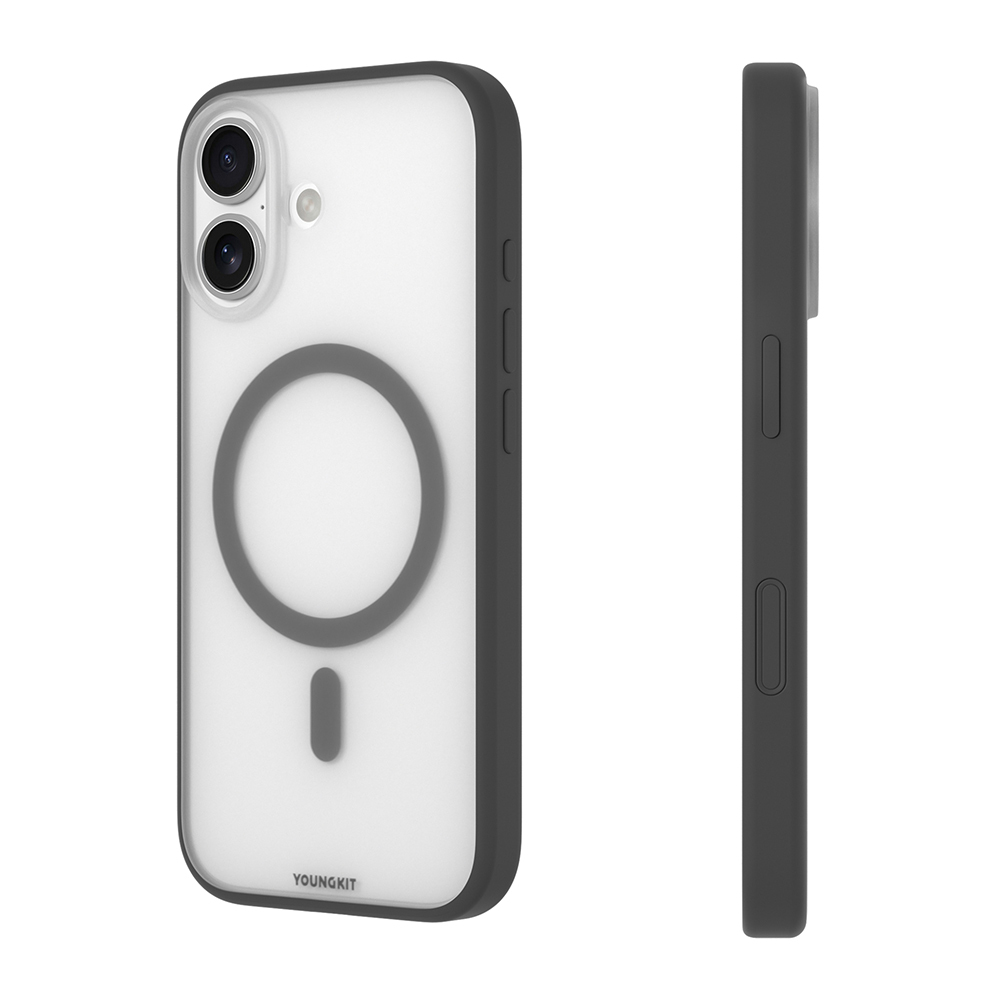 Apple iPhone 17 Uyumlu Kılıf M-safe Şarj Özellikli Youngkit Clear Serisi Kapak - 1