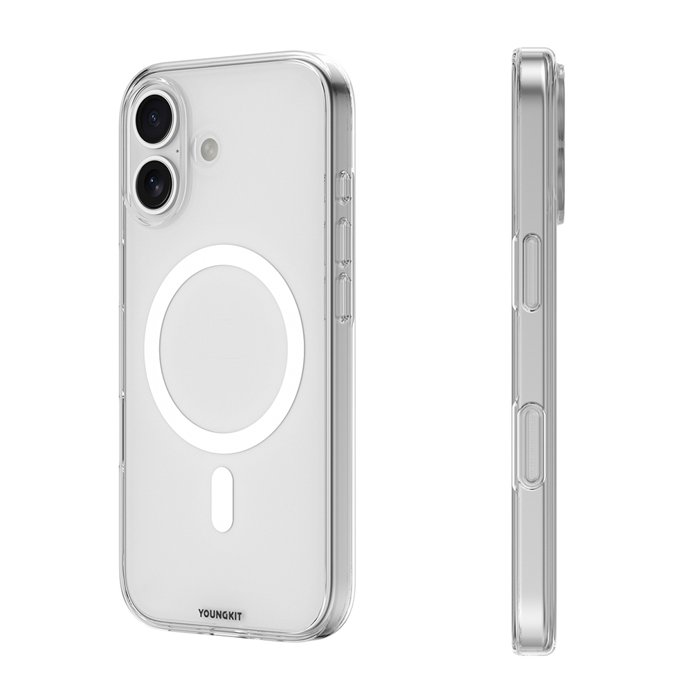 Apple iPhone 17 Uyumlu Kılıf M-safe Şarj Özellikli Youngkit Clear Serisi Kapak - 2