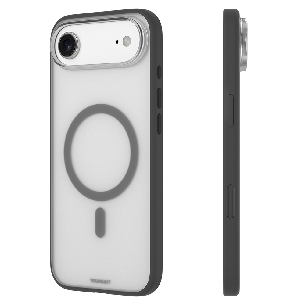 Apple iPhone 17 Air Uyumlu Kılıf M-safe Şarj Özellikli Youngkit Clear Serisi Kapak - 1